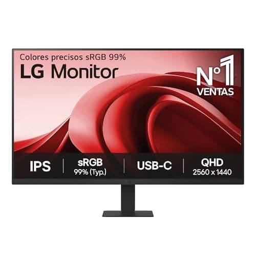 LG 32U631A-B - Monitor 32", Panel IPS QHD (2560x1440), 16:9, 100Hz, 5ms, USB Tipo C, HDR10, USB Tipo-C, Inclinación Ajustable, Negro