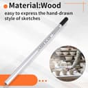 Mokamika Lápices negros para bajo vidriado para cerámica, lápiz de bajo vidriado de precisión para cerámica - 6