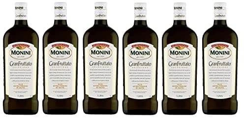 6 x Monini GranFruttato Olio Extra Vergine di Oliva Virgin Olive Oil 1 Litre