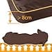 Ferplast Cuccia Ortopedica per Cani Extra Large Materassino per Cani Impermeabile e Antigraffio Cuccia Morbida Polo, 110 x 70 x h 8 CM, MARRONE - 4