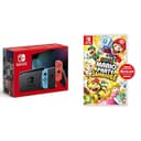 Nintendo Switch con Joy-Con Rosso Neon e Blu Neon & Super Mario Party Jamboree - 1