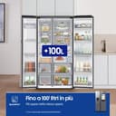 Samsung Frigorifero Side by Side Family Hub RS90F67BET/EF con Dispenser Acqua/Ghiaccio, Wifi con AI Energy Mode, Smart Cooling, SpaceMax, 614 L, LxAxP: 91,2 x 178,4 x 72,6 cm, Metal Inox - 6