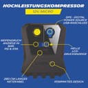 MICHELIN Micro Kompressor 12V – Digital & Kompakt | Präziser Reifendruck für Auto, Motorrad, Wohnwagen & Fahrrad | Leistungsstarker, Tragbarer Luftkompressor für Unterwegs - 2