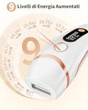 Haarlosy Depiladora Luz Pulsada, Depiladora Láser Definitive-999,999 Flashes, 2 Modos 9 Niveles Energía IPL Depilación para Axilas, Cuerpos, Hombres, Mujeres, Salón en Casa, LCN1208 - 8