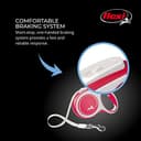 flexi New Comfort L Tape 8 m Guinzaglio Retrattile per Cani, Nylon, Rosso, 1 Count (Pack of 1) - 5