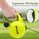 Pecute Correa Perro Extensible,Correas Flexi 10 Metros con Costuras Reflectantes Lluminosas para Perros Medianos y Grandes,Trela cao Extensível con Bolsa de Basura,hasta 50KG - 6