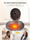 Masajeador de Cuello y Espalda con Calor, Shiatsu Eléctrico 3D con 8 Nodos, para Casa Oficina y Coche, Masaje Profundo Cervical y Lumbar, Regalo para Mujer Hombre Mamá Papá - 2