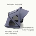 Bugaboo Capota ventilada Dragonfly, extensible para una protección adicional y una protección solar óptima, repelente al agua, Seaside Blue - 6