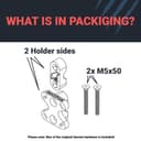 Supporto per navigatore moto per Garmin Zumo XT, XT2, modello AMPS (12 mm) - 7