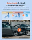 70mai Dash Cam Front and Rear A410, 2.5K+1080P Dual Dash Camera with HDR, Super Night Vision, F1.55 Aperture, 24H Parking Mode, Built-in Wi-Fi & GPS, G-Sensor, Loop Recording, 64GB Card Included - 5