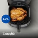 Philips Airfryer Serie 2000 – Friggitrice 6,2L Con Finestrella di cottura, RapidAir, 13 Modalità di Cottura, 90% di Grassi in Meno, Facile da Pulire, Touchscreen, Risparmio Energetico (NA230/00) - 6