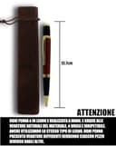 LN Roma Penna Roller e a Sfera, Refill Inchiostro Nero, Artigianale, Professionale, Fatta a Mano, Elegante, Confezione Regalo, Regali Laurea Compleanno - 3