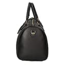 Chicca Borse Borsa donna bauletto a mano 30x23x18cm vera pelle dollaro artigianale - Nero - 6