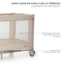 Kinderkraft Joy 2 Acc Cuna de Viaje 2 en 1 para Bebé de hasta 25 kg, Plegado rápido y fácil, Incluye Carrusel de Cuna con Juguetes, Estantes para pañales y Cambiador, Bolsa de Transporte, Beige - 7