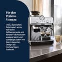 De'Longhi Siebträgermaschine La Specialista Arte EC9155.MB, Espressomaschine mit Mahlwerk, 8 Mahlgrade, 15 Bar, 3 Temperaturen, Milchschaumdüse, 1550W, 1,7L Tank, Edelstahl/Schwarz inkl. Barista-Kit - 2