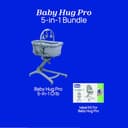 Chicco Baby Hug Pro 5-In-1 Bundle with Baby Hug Pro Crib and Meal Kit, Grey, CHICCOBUNDLE16 - 3