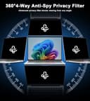 STARY 360° Privacy Screen for Surface Laptop 7 15 inch (Model:2037 2108), Microsoft Surface Laptop Privacy Film Filter All Round Anti Peeping Blue light Glare Screen Protector - 3