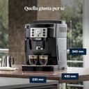 De'Longhi Magnifica S ECAM22.110.B Macchina da Caffè Automatica per Espresso e Cappuccino, Caffè in Grani o in Polvere, 1450 W, Nero - 9