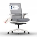 ofinto Active Bürostuhl Weiß TESTSIEGER | Ergonomischer Schreibtischstuhl mit Sitzkippfunktion & adaptiver Lordosenstütze | Vollständig anpassbarer Office Chair für perfekte Sitzposition | Drehstuhl - 1