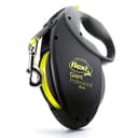 Flexi Giant Professional - Guinzaglio avvolgibile a fettuccia, Per cani fino a massimo 50 kg, Nero/Neon, L - 10m - 4