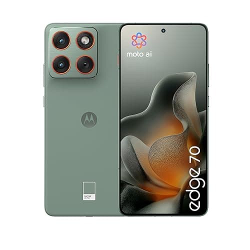 Motorola edge 70 con Moto AI (12/512GB, Tripla fotocamera da 50MP + flicker sensor, selfie 50MP, ultra sottile 5.99mm, 4800mAh Silicon-Carbon, Display 6.67" Super HD 120Hz, PANTONE Lily Pad