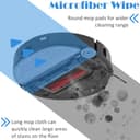 EATBALE Replacement Parts for Roborock S8 MaxV Ultra Robot Vacuum Cleaner 2 x Main Brushes 4 x Side Brushes 4 x Round Mop Cloths 4 x Long Mop Cloths 2 x Filters 2 x Dust Bags Accessories Kit - 4