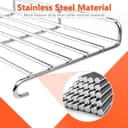 GFTIME 66044 65,4cm Grill Warmhalterost Edelstahl für Weber Genesis II E-310, II E-315, II E-330, II E-335, II S-310, II S-335 (ab 2017), Edelstahl Grillrost für Webe Genesis II 300, 1 Packung - 3