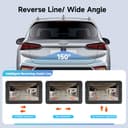 Kit Telecamera Retromarcia Auto Wireless Digitali Registrazione Video con 5 Pollici HD Monitor Telecamera Retromarcia IP69 Impermeabile Visione Notturna per Campeggio Auto Caravan Camion Rimorchi - 4