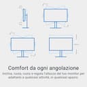 Dell 32 Plus Monitor - S3225QS, 4K UHD (3840x2160), 120Hz, VA, 4ms, AMD FreeSync Premium, 95% DCI-P3, HDR10, Regolabile in Altezza, Altoparlanti integrati, DisplayPort, 2 HDMI, 3 Anni di Garanzia - 7