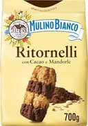Mulino Bianco Biscotti Frollini Ritornelli con Cacao e Mandorle, Senza Olio di Palma, Colazione Ricca di Gusto, 700 g - 1