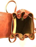 Zaino in Vera Pelle Made in Italy Vintage Borsa Donna Cuoio- Artigiani Toscani VICTOR LINE SRL - 4