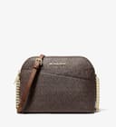 Michael Kors Jet Set Medium Crossbody Leather Handbag (BROWN) - 4