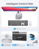 VENTION Dock 10-in-1 Mac Mini M4/M4 Pro con DisplayPort 4K@240Hz/144Hz, alluminio Hub con Alloggiamento M.2 NVMe fino a 8TB, 5 x 10Gbps USB-A & USB-C Ports, Lettore SD/TF, Audio 3.5mm - 8