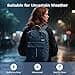 Lekespring Mochila impermeable para mujer y hombre, mochila porta PC de piel 15,6 pulgadas, mochila grande de viaje Rains Mochilas, elegante bolso trabajo mujer para escuela casual universidad oficina - 4
