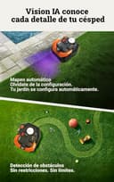 Worx Landroid Vision Cloud WR318E 2WD Robot Cortacésped, Sin Cable Perimetral, hasta 1800 m², (Evitación de Obstáculos con IA, Navegación VSLAM + RTK Cloud, Mapeo Automático) - 2