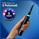 Oral-B iO Series 5 Elektrische Zahnbürste Doppelpack — Electric Toothbrush, Inkl. 2 Aufsteckbürsten und Reise-Etui — 5 Putzmodi für Zahnpflege, Zahnbürste Elektrisch, Designed by Braun, Schwarz/Weiß - 2