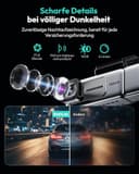 BOTSLAB Dashcam Auto Vorne Innen, 4K+1080P Dual Auto Kamera mit 3,18" IPS-Touchscreen, Super Nachtsicht, App & Sprachsteurung, 5,8 GHz Wi-Fi Dash Cam, GPS, 24/7 Parküberwachung, G-Sensor, 512 GB Max - 5