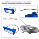 Kunbow 5200mAh Mähroboter akku,Ersatzakku für Husqvarna Automower 320, 330X, 420, 430, 430X, 440, 450X, 520, 550 Rasenroboter,Ersatz für 580 68 33-01,580 68 33-02 Akku. (18V/93.6Wh) - 5