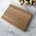 Couples Gift Personalised Classic Oak Wood Chopping Board Chopping Wedding Gift New Home Gift Engagement Wedding Anniversary Valentines Initials Design in 25cm or 45cm (25cm) - 1