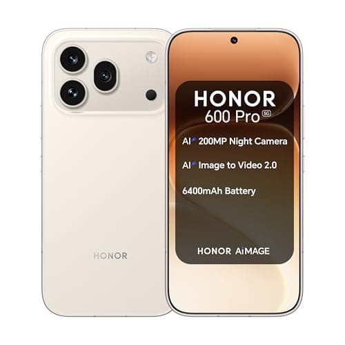 HONOR 600 Pro 5G Mobile Phone | 200MP Ultra-clear Night Camera | 6400mAh Long-life Battery | 12GB RAM 512GB | IP68 IP69 IP69K Water and Dust Resistance | 8000 nits Ultra Bright Display | Dual SIM
