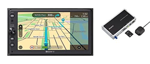 Sony XNV-KIT100 XAV-AX100 Premium 16.4 Inch Touchscreen Navigation and Media Receiver with Bluetooth (Apple CarPlay and Android Car, TomTom Maps, Spotify, Google Maps and More)