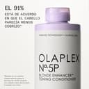 Olaplex No 5P Blonde Enhancer Acondicionador Tonificante Morado, Repara, Hidrata y Ilumina Todo Cabello Rubio, Aclarado y Gris, Sin Sulfatos Ni Parabenos Ni Siliconas, 250 ml - 2