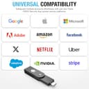 Thetis Pro-C FIDO2 (L2) Sicherheitsschlüssel Passkey-Gerät mit USB C & NFC, TOTP/HOTP Authenticator APP, FIDO 2.0 Zwei-Faktor-Authentifizierung 2FA MFA, Unterstützt Windows/macOS/Linux/Gmail/Facebook - 4