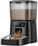 oneisall Automatic Cat Feeder with Stainless Steel Bowl, 3.5L Cat Feeder with Timer ,Pet Food Dispenser for 1-6 Meals a Day, Dry Food Auto Feeders for Cats Dogs - 1