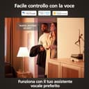 Philips Hue White Ambiance, Faretto LED Smart GU10, Luce Bianca da calda a fredda, 400lm, Compatibile con Bluetooth, controllo vocale con Alexa, Apple Home e Google Assistant, pack da 5 - 6