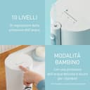 Panasonic EW1614AW503 PACK Irrigatore Orale per la Famiglia, Idropulsore per Denti, Getto Ultrasonico, Modalità Bambino, 10 Impostazioni di Pressione, IPX7, Ortodontico, 5 ugelli, Bianco - 5