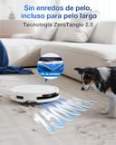 ECOVACS Deebot T50 Omni Gen2 Robot Aspirador Fregasos, 15000 Pa, Cepillo Lateral Extensible y Fregasos, ZeroTangle 2.0, Lavado con Agua Caliente a 75 ℃, Ultrafino 81 mm, Blanco - 5