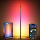 Govee LED Floor Lamp, RGBIC Modern Corner Lamp, Smart Standing Lamp with 61 Scene Modes,Music Sync, Black Corner Floor Lamp for Living Room, Bedroom - 2