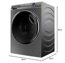 Haier I‑Pro Series 7 Plus 11kg Freestanding Washing Machine, 1400 RPM, A Rated, Direct Motion Motor, Wi‑Fi & hOn App, Smart AI, Anti-Bacterial Treatment, Anthracite, 60x69x85 cm - HW110-B14979S8EU1 - 9