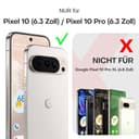 TAURI für Google Pixel 10/10 Pro Hülle 6,3", Kompatibel mit MagSafe, Schutz nach Militärstandard, [Anti-Vergilbung] Stoßfest Magnetisch Handyhülle - Durchsichtig - 6